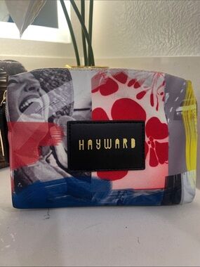 Hayward Multi-Color Graphic Cosmetic Bag.